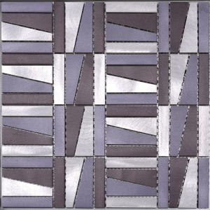Dodavatel fialové barevné kovové mozaikové dlaždice pro vnitřní zeď