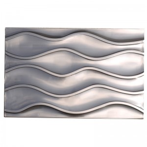 30 * 60 vlnových kovových / kovových mozaikových dlaždic pro backsplash