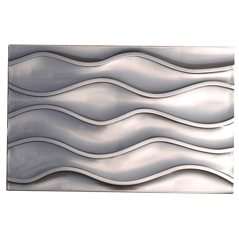 30 * 60 vlnových kovových / kovových mozaikových dlaždic pro backsplash