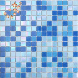 Levné modré sklo bazén mozaikové dlaždice vlastní velikosti delfínový tvar Wyih multi color
