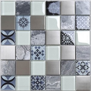 HUV20 Home Depot Antique Pattern Design Crystal Glass Marocké mozaikové dlaždice pro kuchyňské dekorace zdi