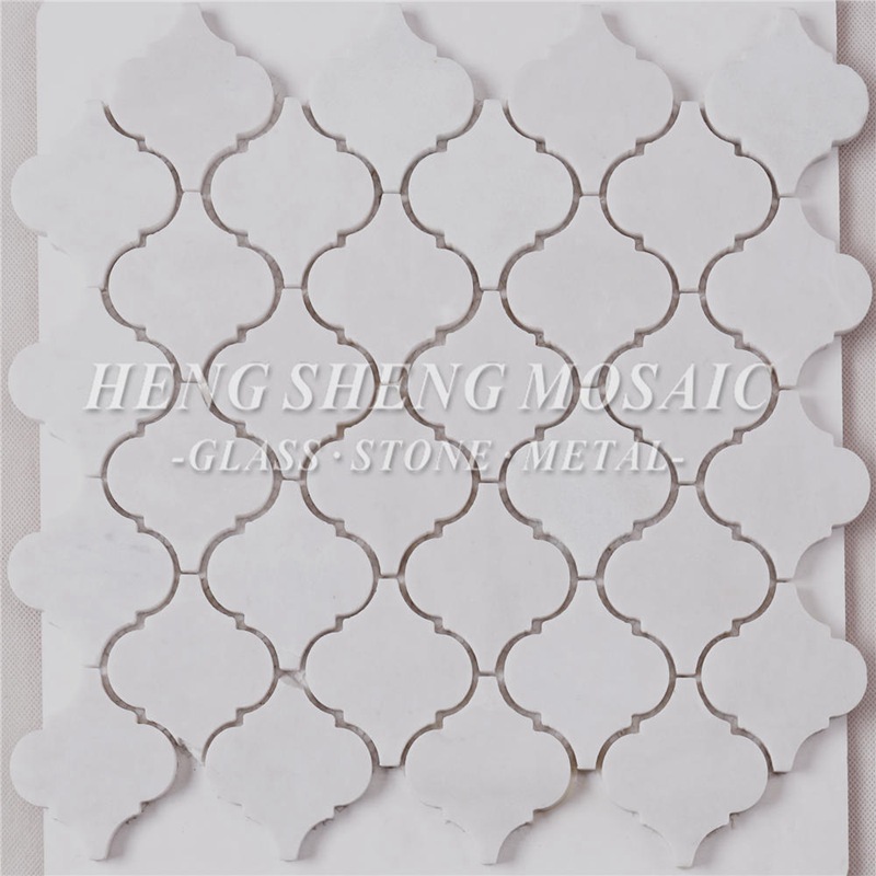 HSC43 Carrara bílá přírodní mramorový kámen šestihranný vodní paprsek lucerna ve tvaru mozaikové dlaždice do kuchyně backsplash koupelna podlahová stěna